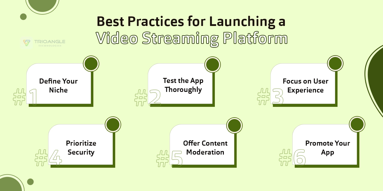 Best Practices for Launching Video Streaming Platform