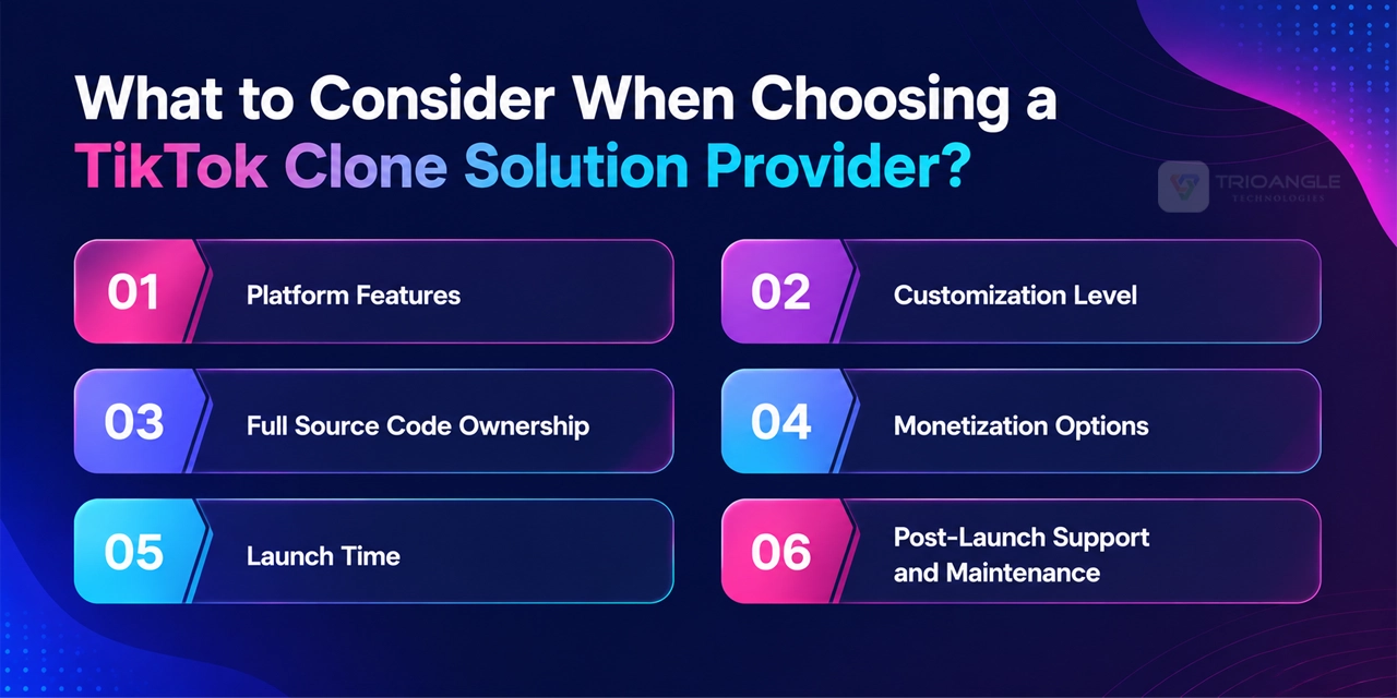 What to Consider When Choosing a TikTok Clone Solution Provider?