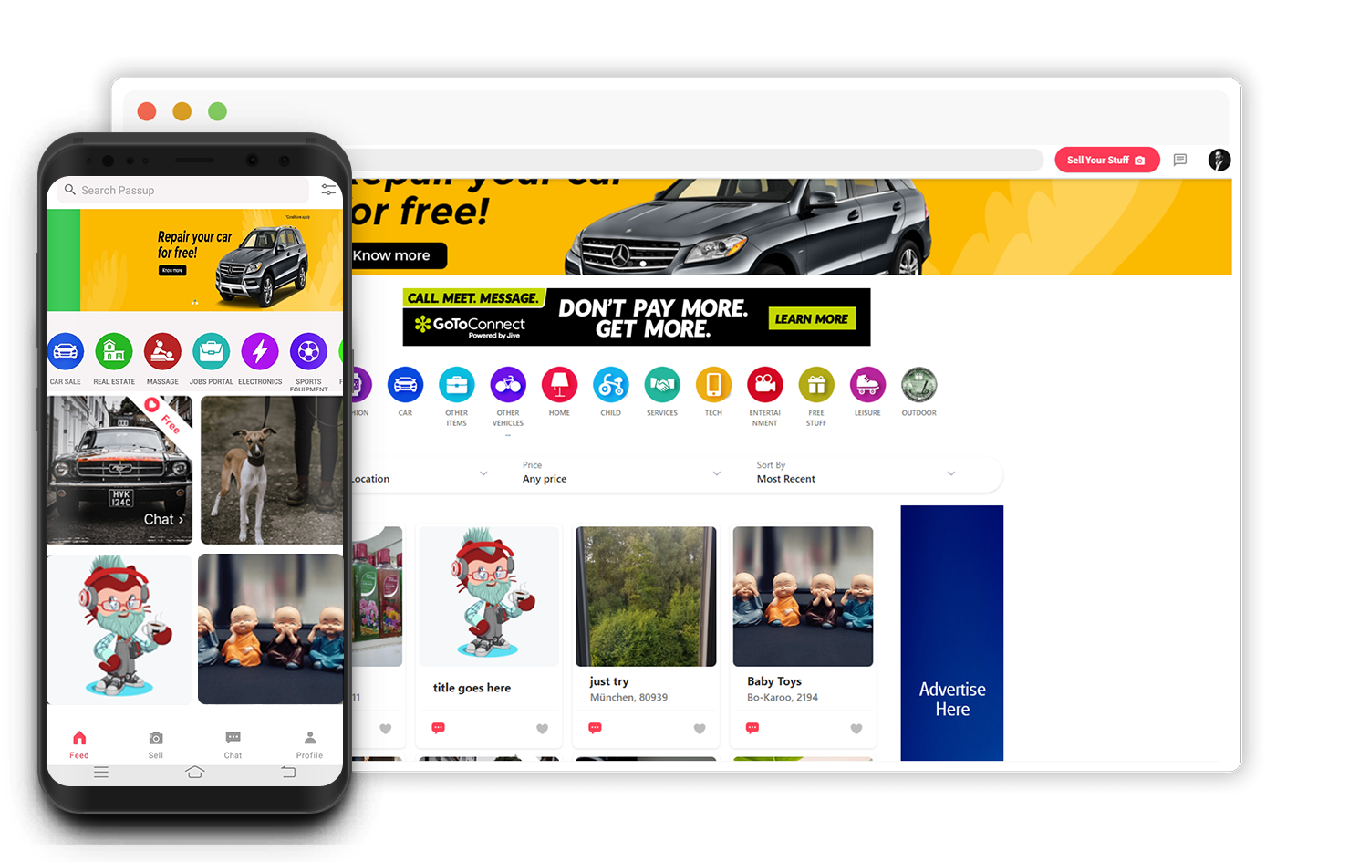 letgo_clone_homepage