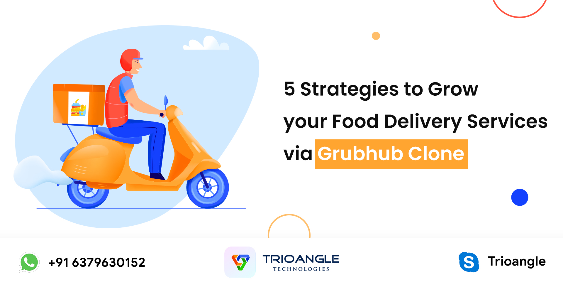 5 Strategies to Grow your Food Delivery Services via Grubhub Clone