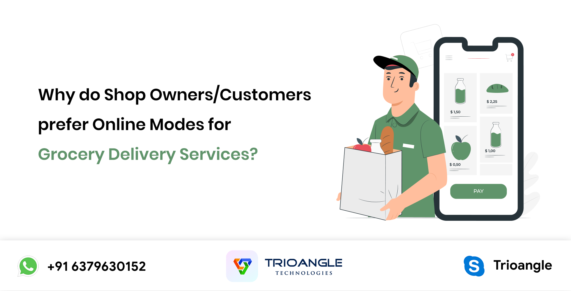 Why do Shop Owners or Customers prefer Online Modes for Grocery Delivery Services Grocery Delivery Services