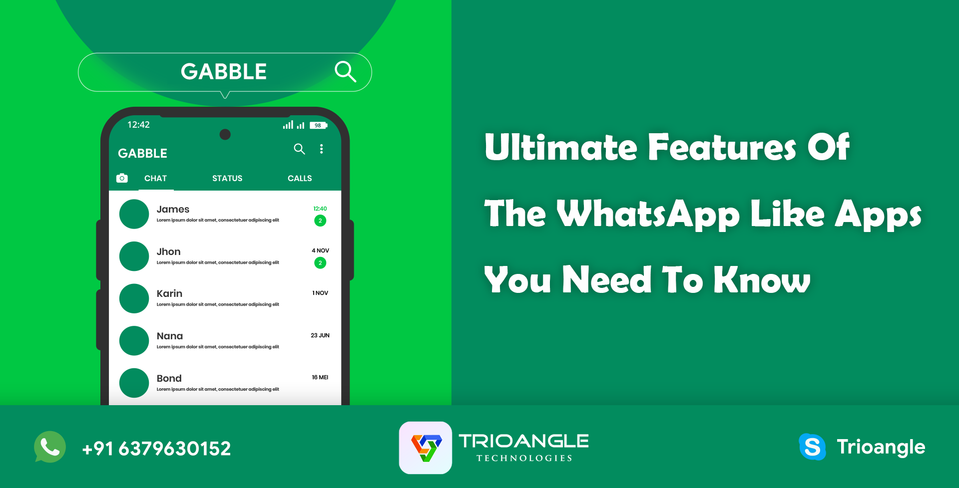 Ultimate Features Of The WhatsApp Like Apps You Need To Know
