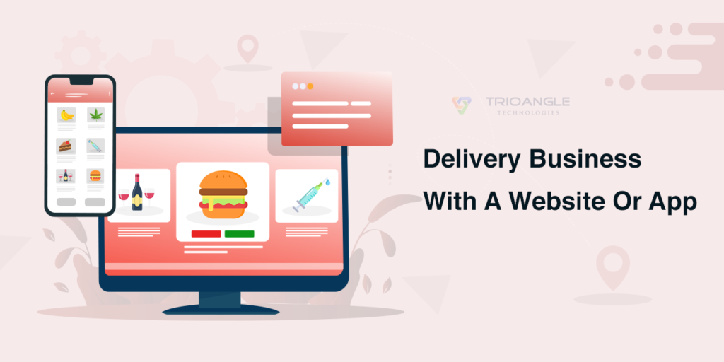Delivery business website or app