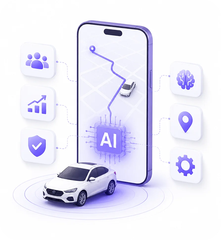 Ride sharing app development