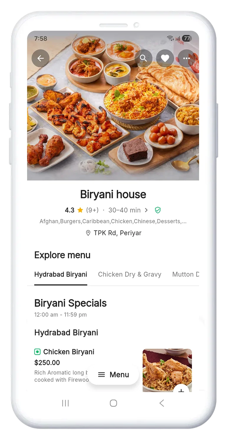 Eater app COVID-19 safety feature screen