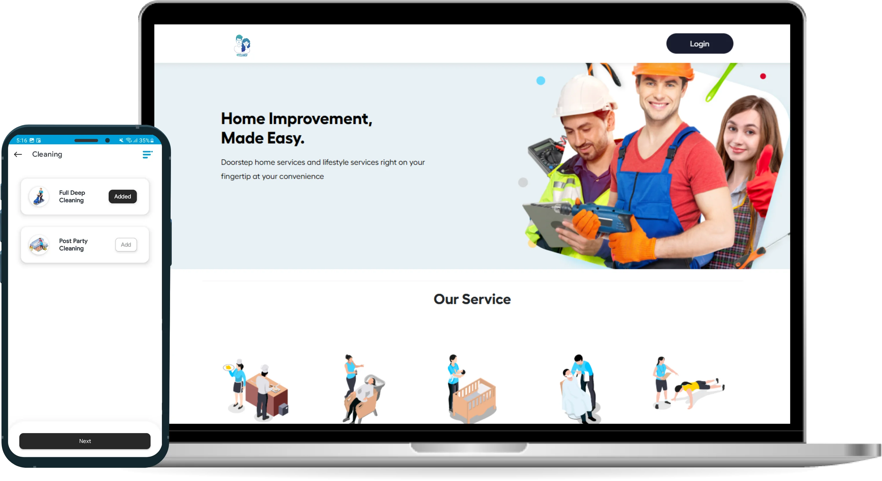 Apoio home services booking app